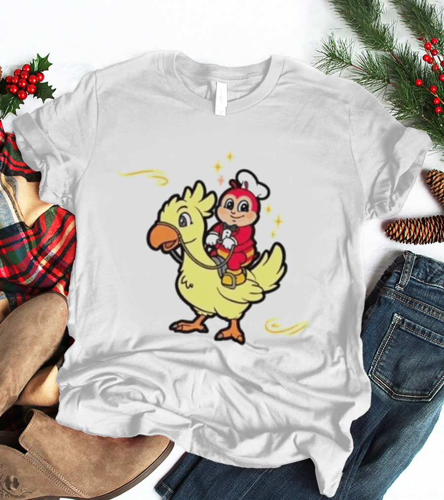 2026 Jollibee Hear Feel Think Riding Chocobo T-Shirt