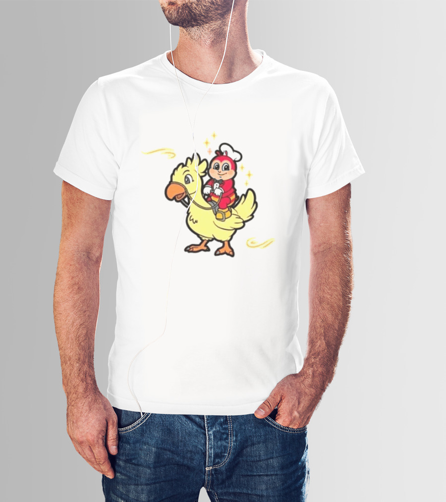 2026 Jollibee Hear Feel Think Riding Chocobo T-Shirt