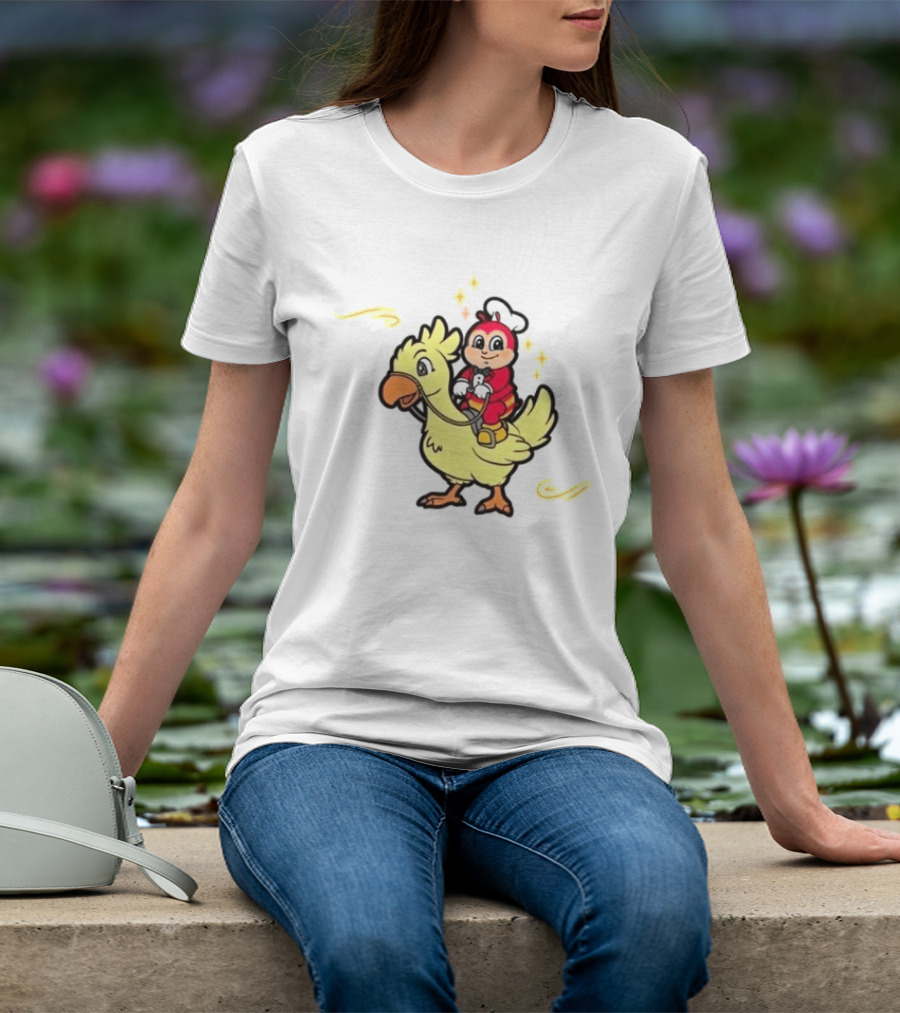 2026 Jollibee Hear Feel Think Riding Chocobo T-Shirt