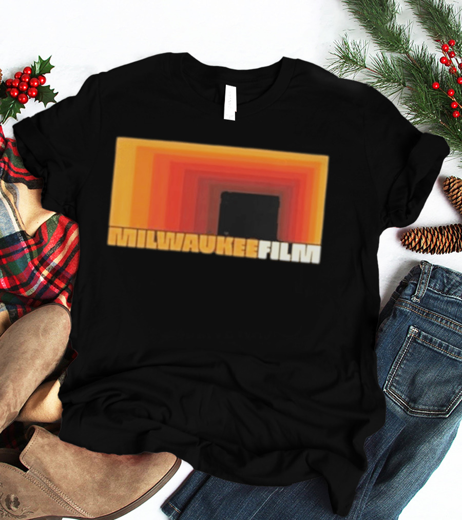 Milwaukee Film Retro Gradient Rectangle T-Shirt