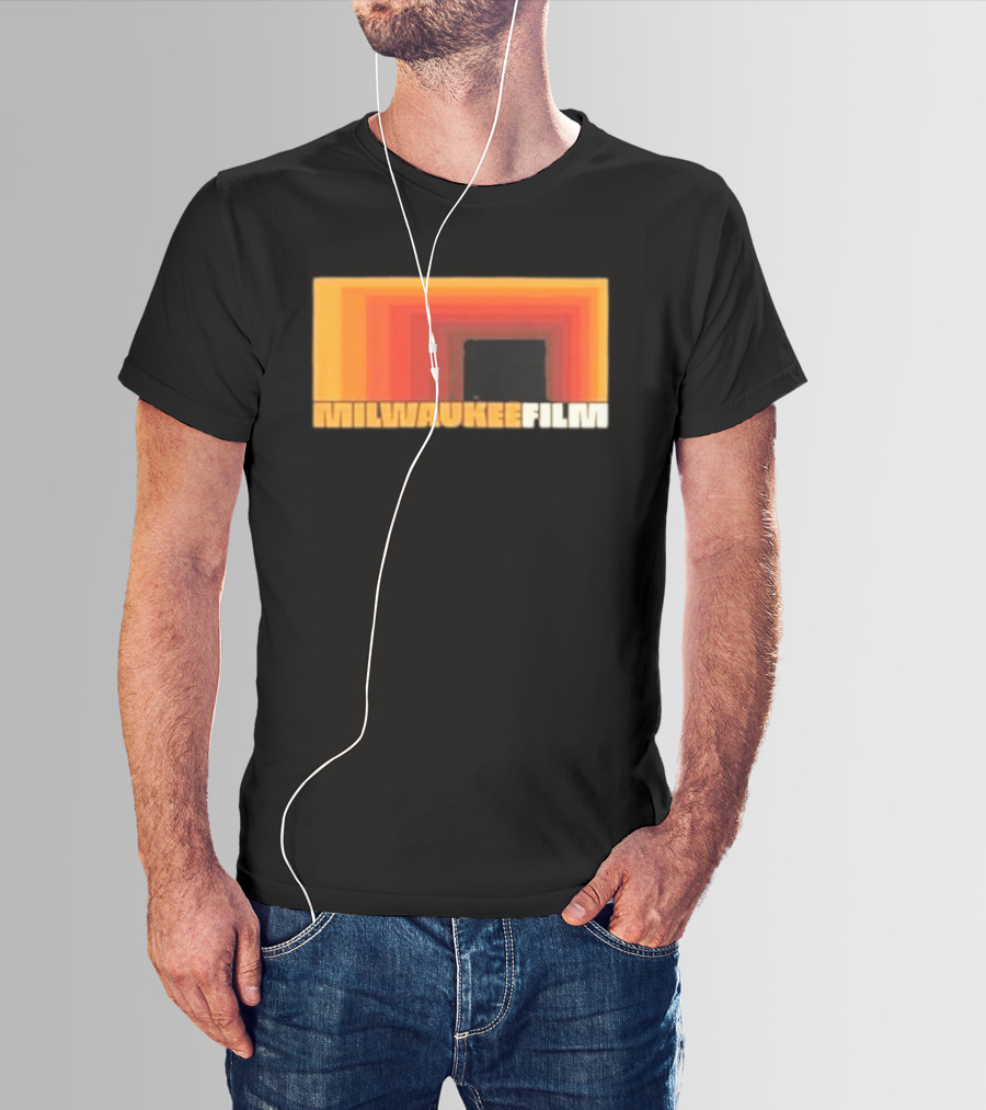 Milwaukee Film Retro Gradient Rectangle T-Shirt
