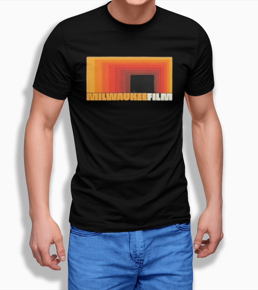 Milwaukee Film Retro Gradient Rectangle T-Shirt