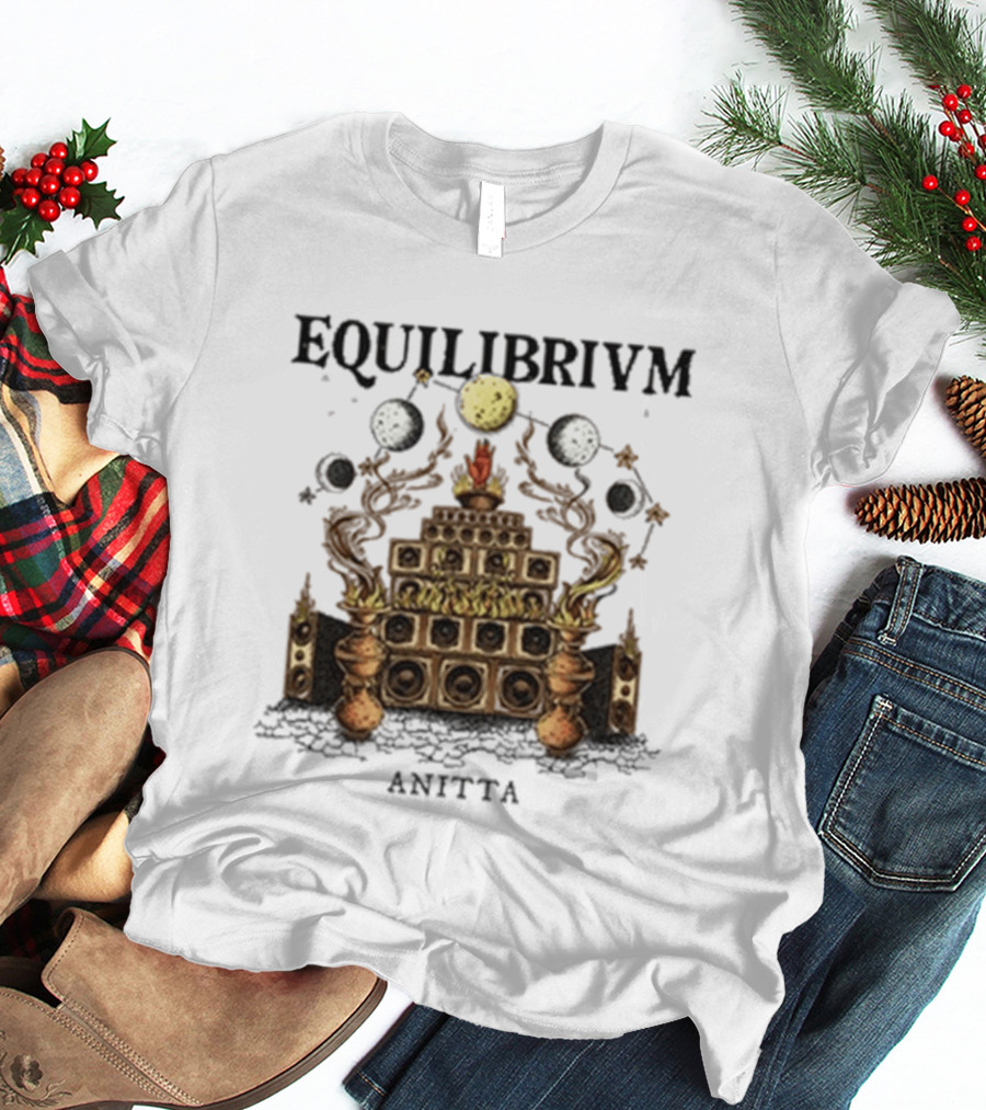 Anitta Equilibrium Moon Speaker Pyramid With Celestial Balance T-Shirt