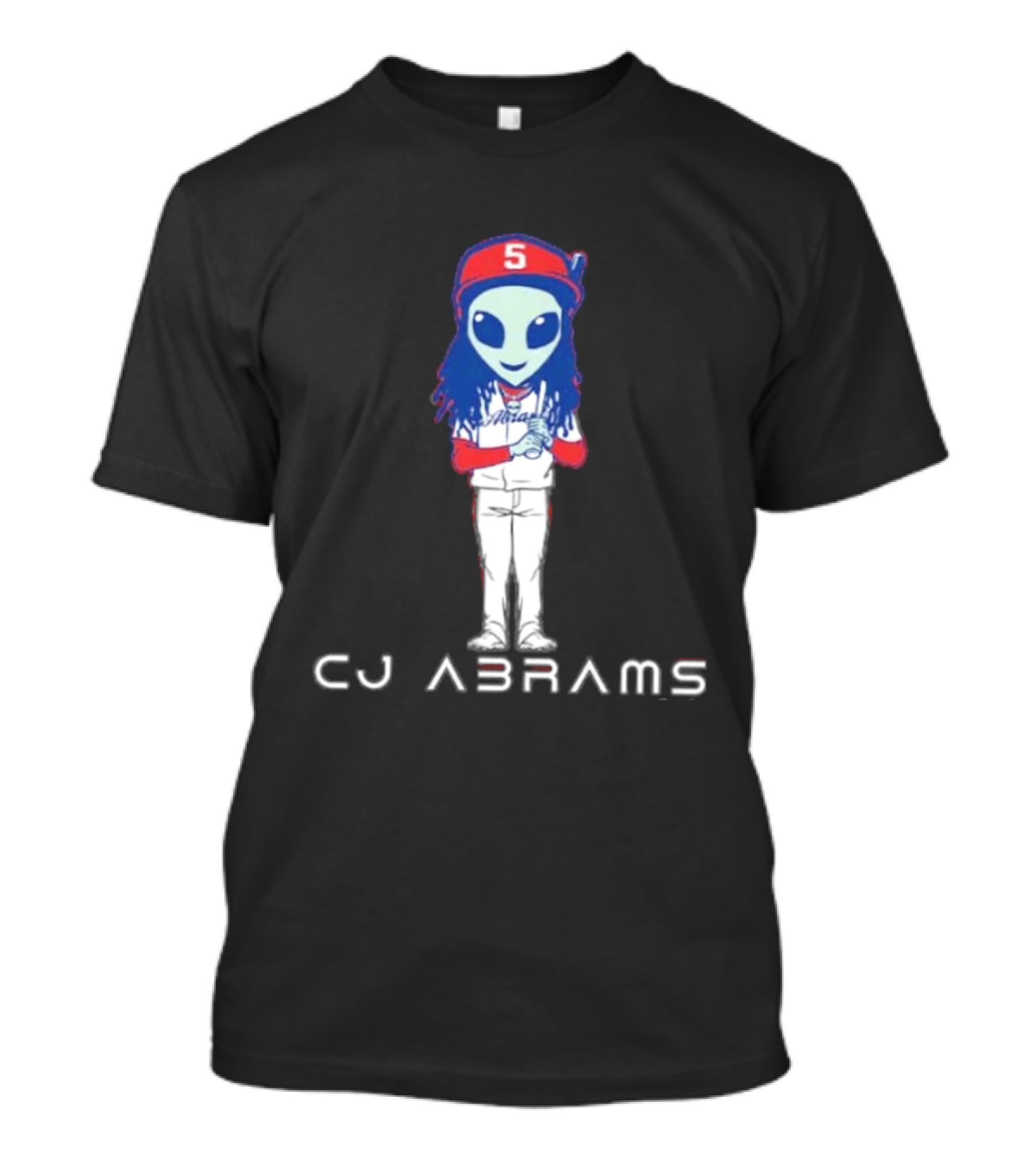 CJ Abrams Number 5 Washington Nationals MLB Alien T-Shirt