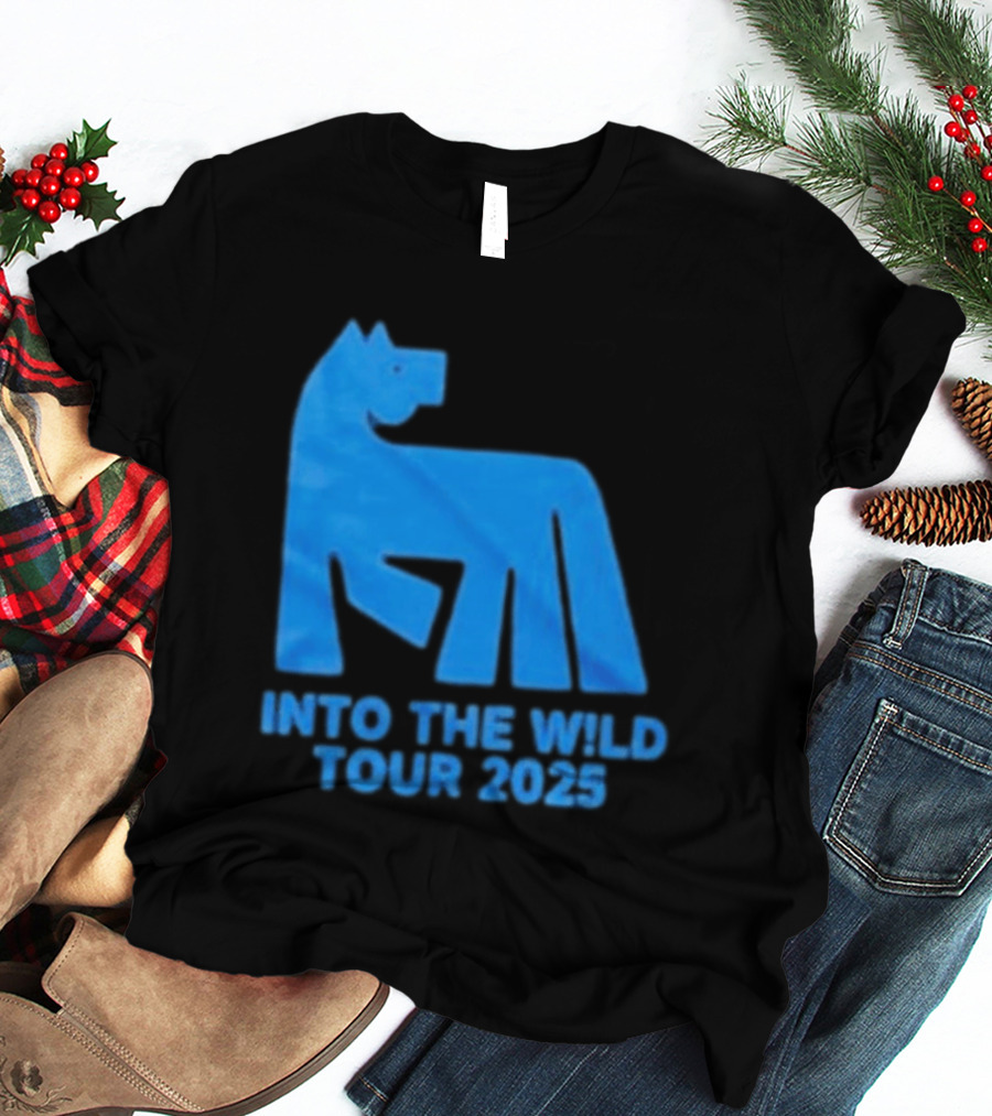 Russ Into The Wild Tour 2025 Blue Bear T-Shirt