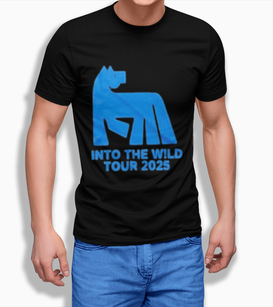 Russ Into The Wild Tour 2025 Blue Bear T-Shirt