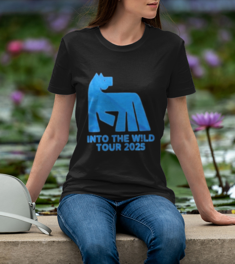Russ Into The Wild Tour 2025 Blue Bear T-Shirt