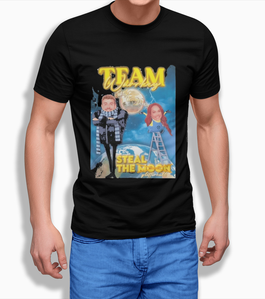 Team Warrkey Strictly Steal The Moon Dancing Planet Earth T-Shirt