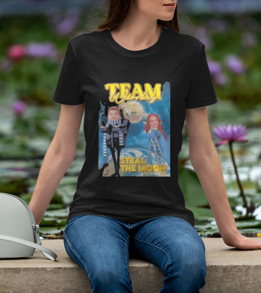 Team Warrkey Strictly Steal The Moon Dancing Planet Earth T-Shirt