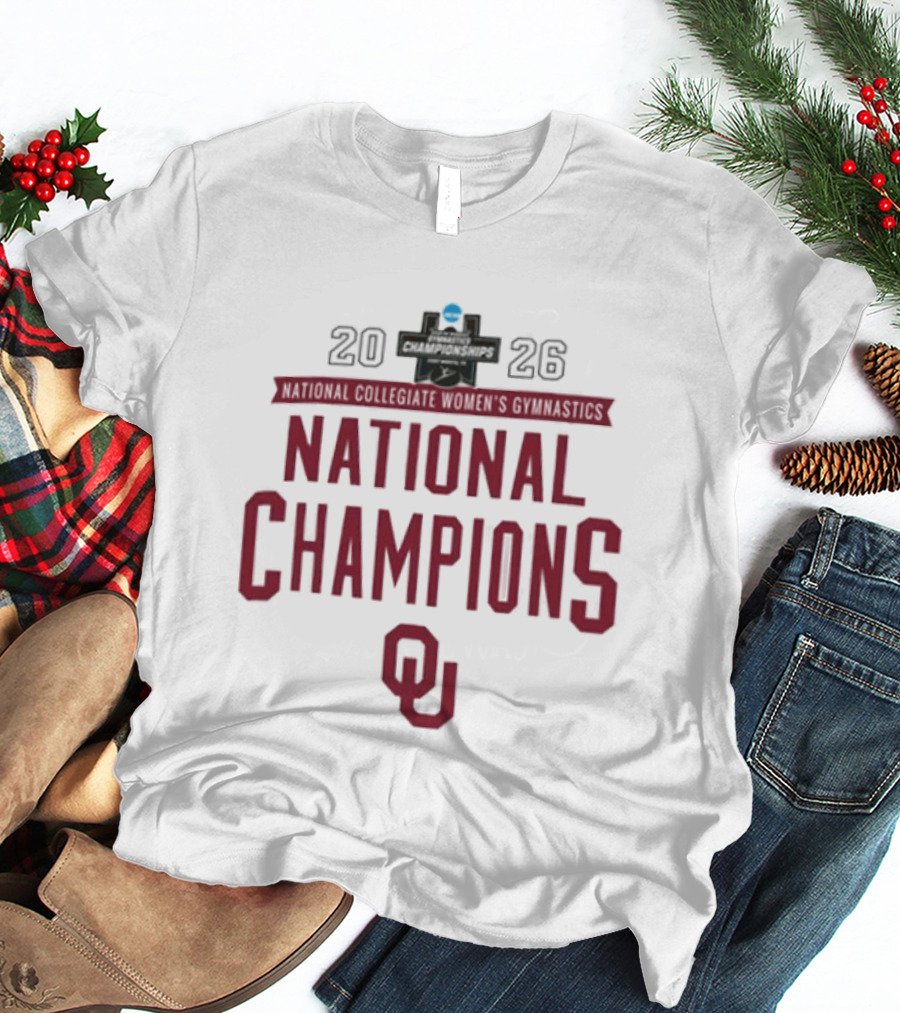 Oklahoma Sooners Gymnastics National Champions 2026 T-Shirt