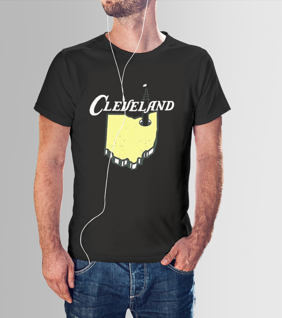 Cleveland Golf 2026 Ohio Map Tower T-Shirt