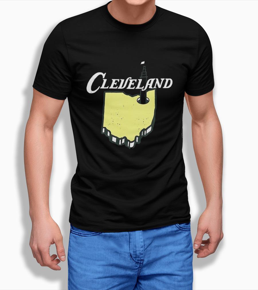 Cleveland Golf 2026 Ohio Map Tower T-Shirt