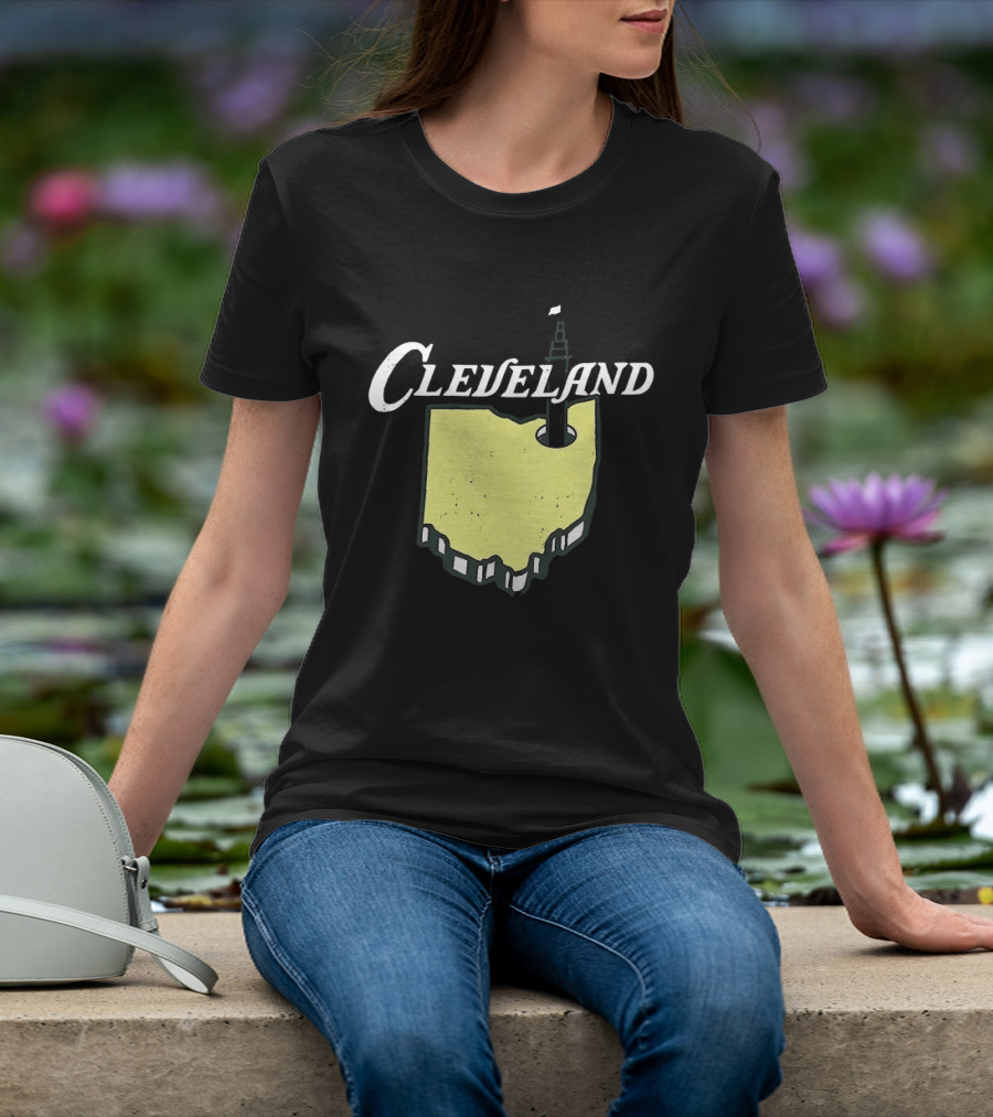 Cleveland Golf 2026 Ohio Map Tower T-Shirt