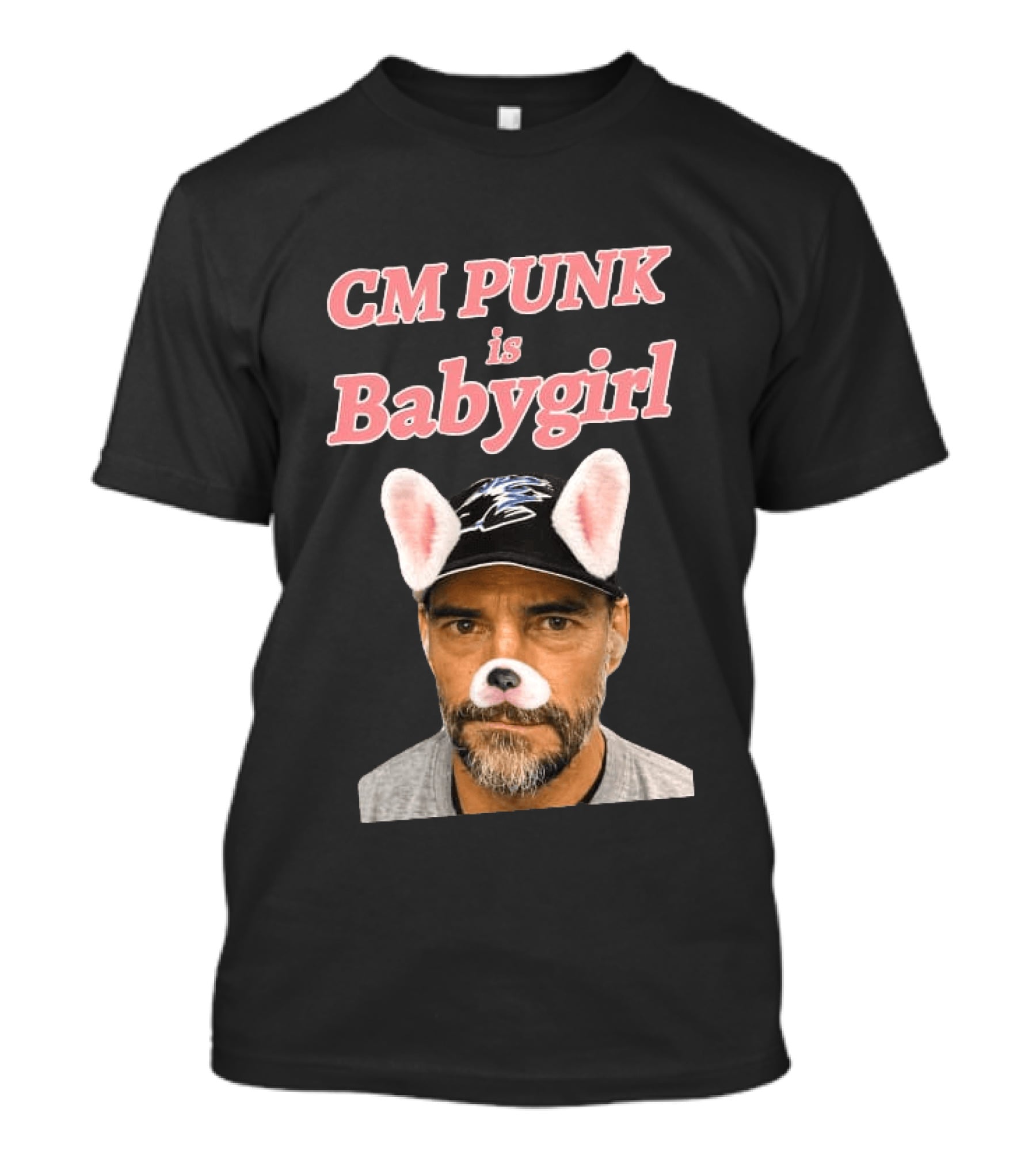 CM Punk Is Babygirl With Cute Ears And Nose Accessory T-Shirt