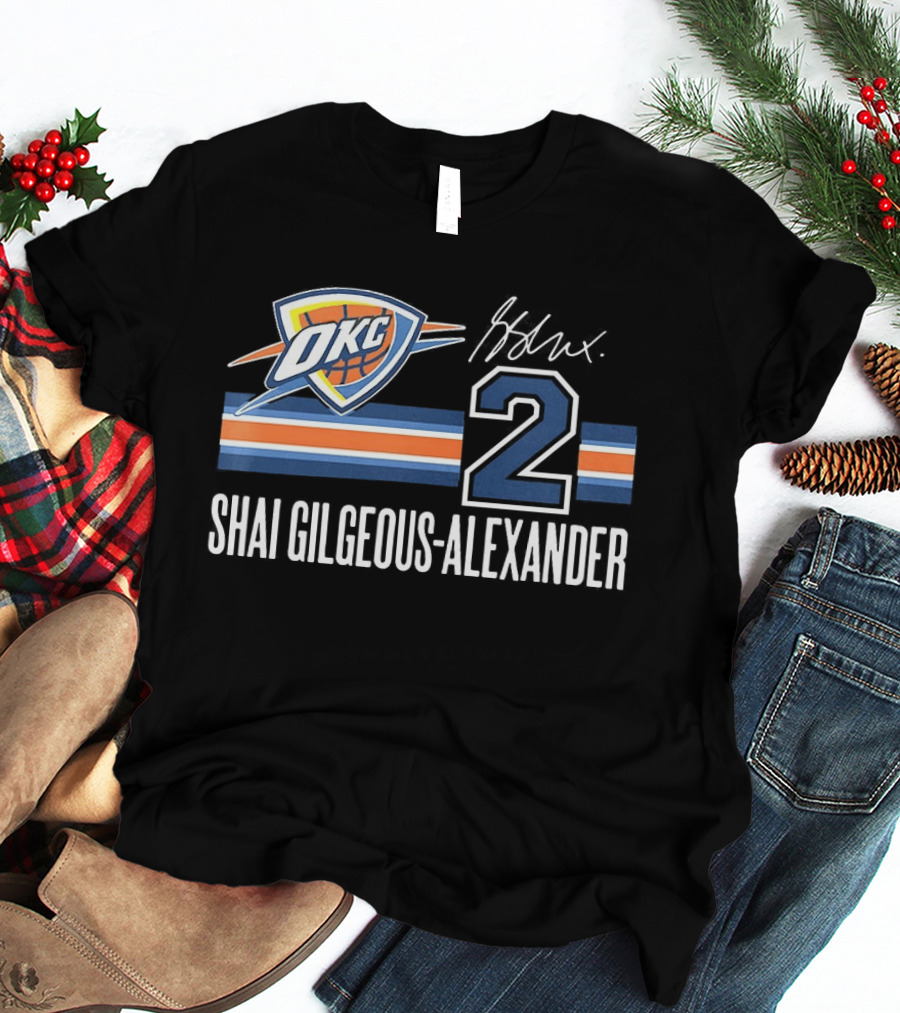 Shai Gilgeous Alexander Oklahoma City Thunder 2 NBA OKC T-Shirt
