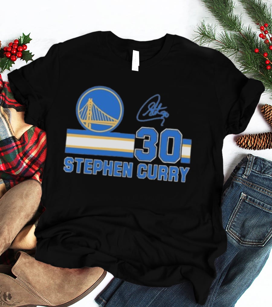 Stephen Curry Golden State Warriors 30 Signature T-Shirt