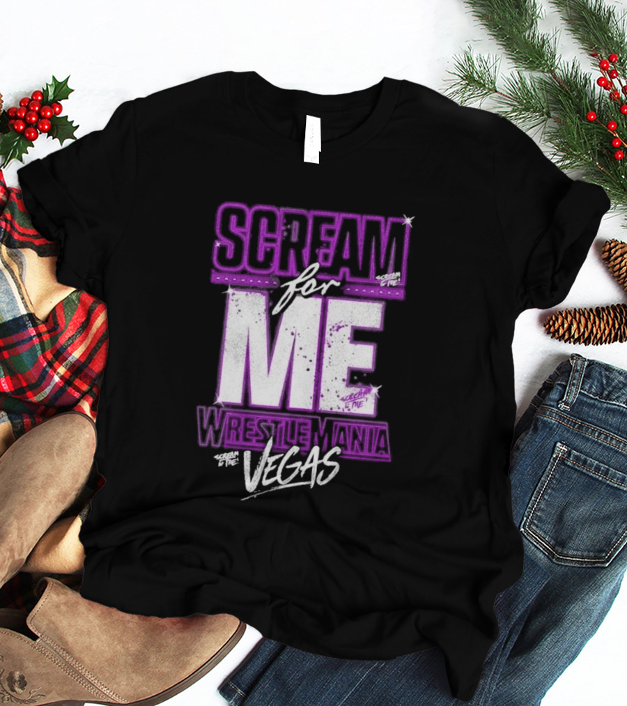 WWE WrestleMania Scream For Me Vegas Paige T-Shirt