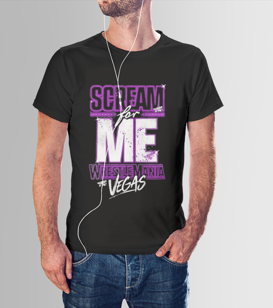 WWE WrestleMania Scream For Me Vegas Paige T-Shirt