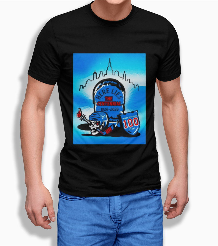 New York Rangers Here Lies The Centennial 1926 2026 Worst Season In 100 Years T-Shirt