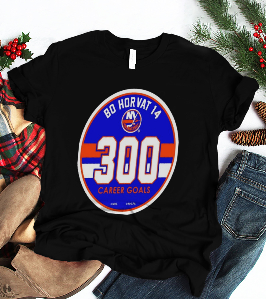 Bo Horvat 14 Islanders NHL 300 Career Goals T-Shirt