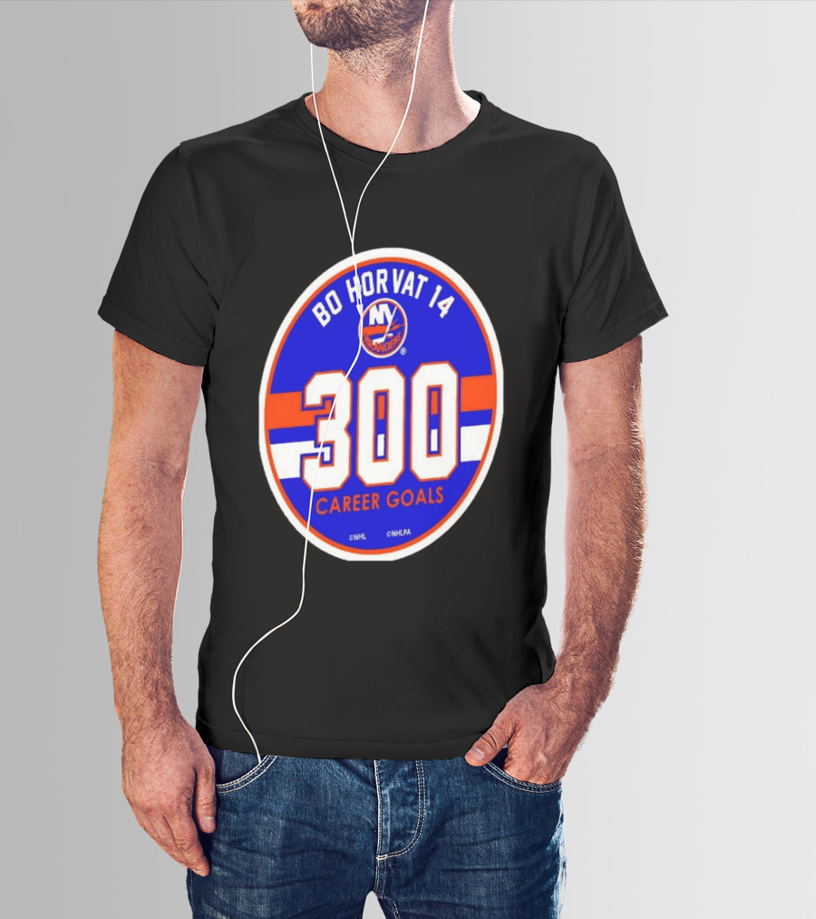 Bo Horvat 14 Islanders NHL 300 Career Goals T-Shirt
