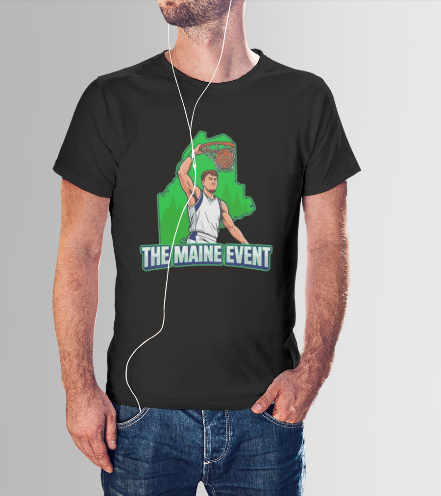 The Maine Event Basketball Dunking Athlete T-Shirt