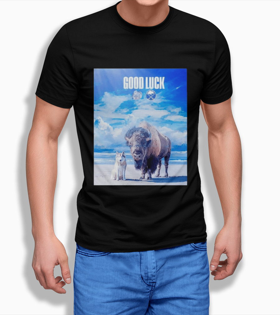 Good Luck Jacksonville Icemen Buffalo Sabres NHL Team Game 1 Buffalo Beach Sky T-Shirt