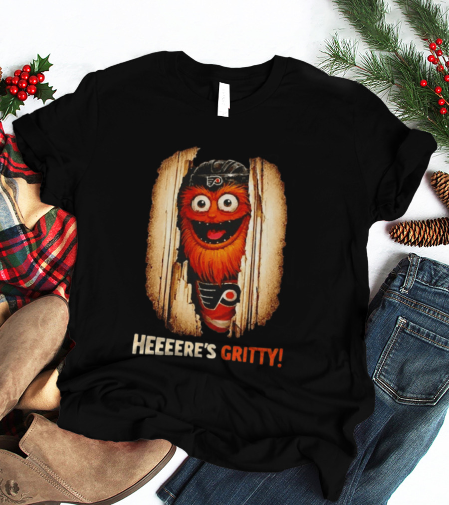 Heeere's Gritty Philadelphia Flyers Hockey T-Shirt