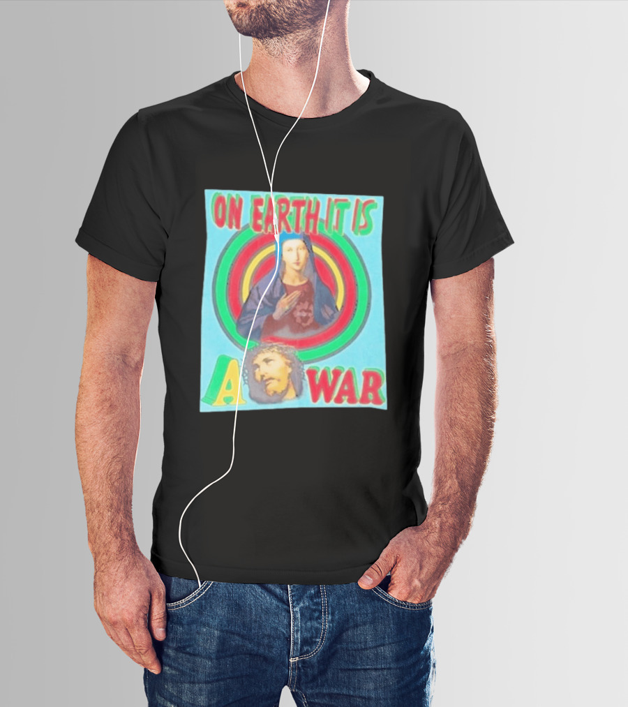 Houston Texans Saint Michael On Earth It Is A War T-Shirt