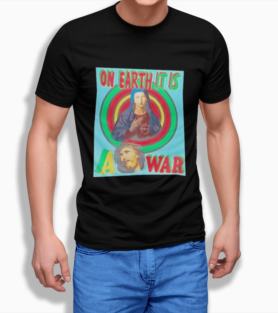 Houston Texans Saint Michael On Earth It Is A War T-Shirt