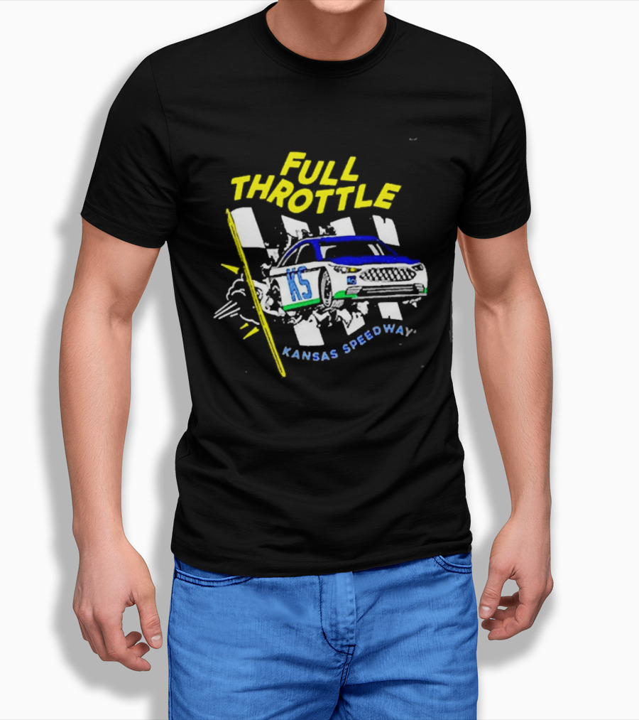 Full Throttle Kansas Speedway KS Racing Car Adventure T-Shirt