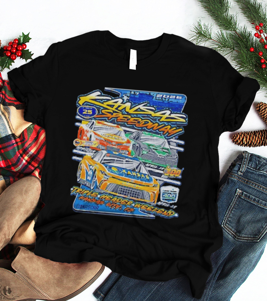 2026 Kansas Speedway NASCAR Triple Header Weekend April 25 Car 400 Kansas City T-Shirt