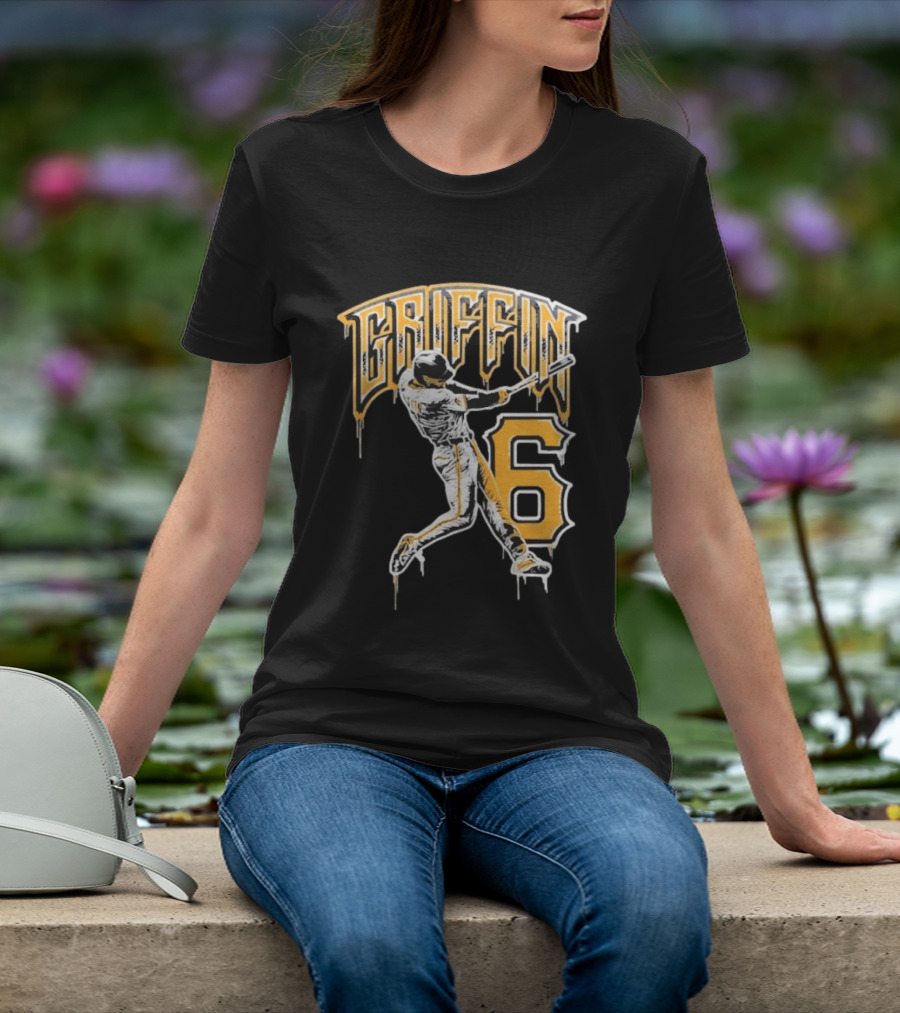 Konnor Griffin 6 Pittsburgh Pirates Dynamic Swinging Player T-Shirt