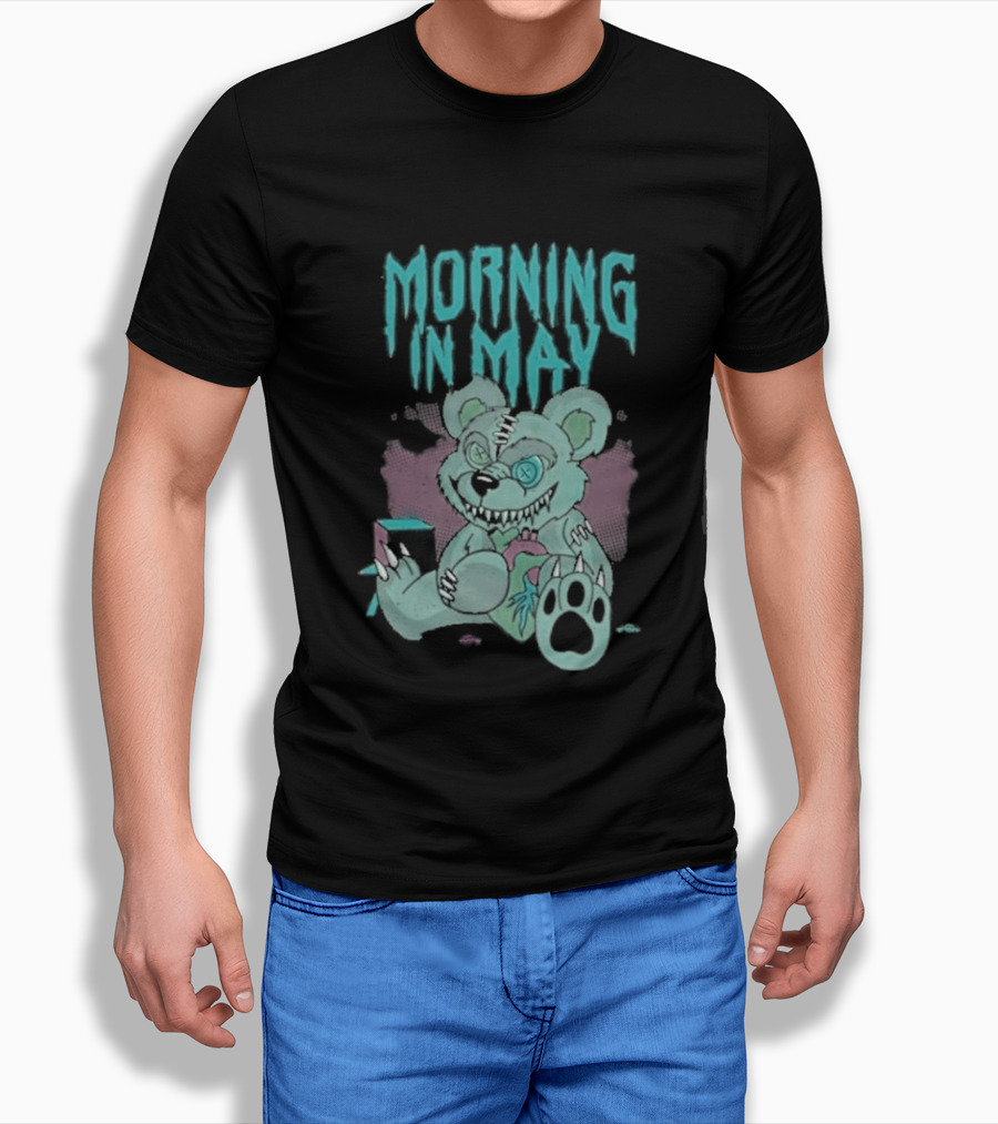 Morning In May Deaddy Bear Pink And Blue Teddy T-Shirt