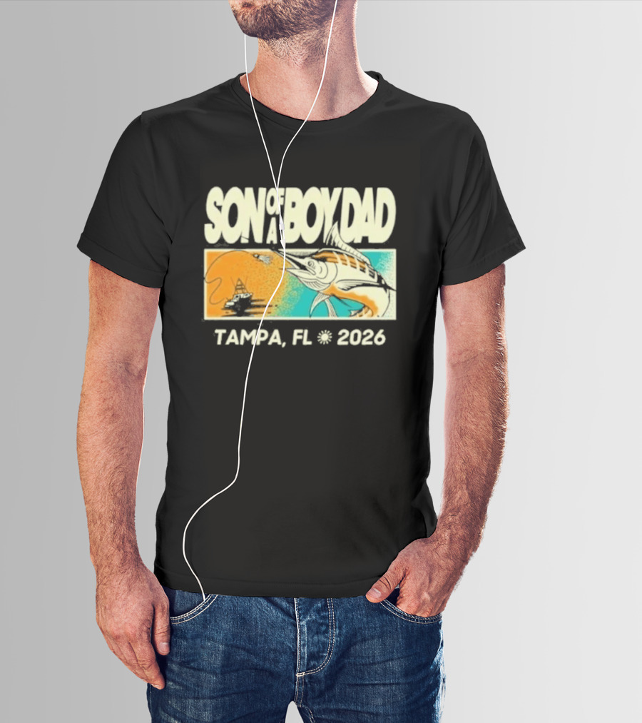 Son Of A Boy Dad Fish Pocket Tampa FL 2026 T-Shirt
