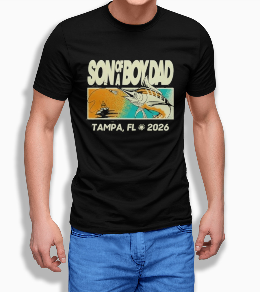 Son Of A Boy Dad Fish Pocket Tampa FL 2026 T-Shirt
