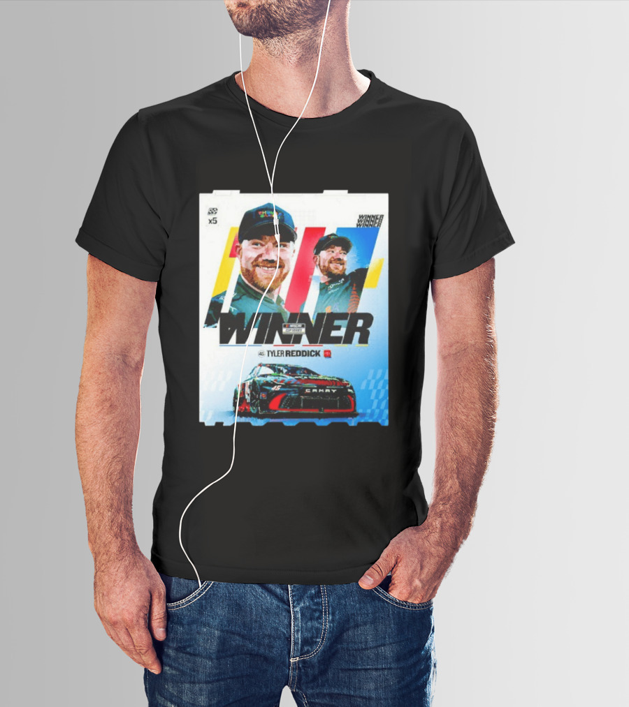Winner Tyler Reddick NASCAR Kansas Speedway Victory Car Chevrolet Camaro T-Shirt