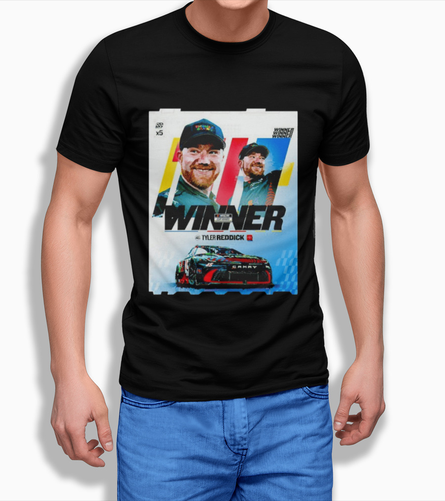 Winner Tyler Reddick NASCAR Kansas Speedway Victory Car Chevrolet Camaro T-Shirt