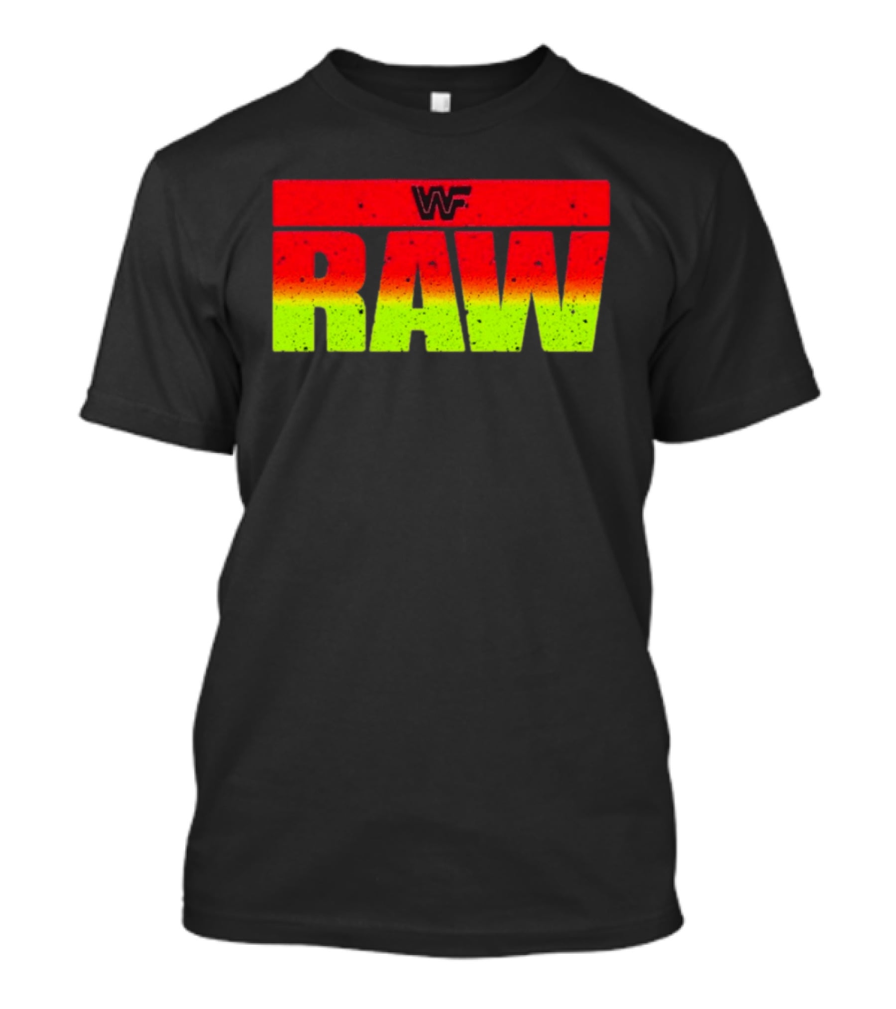 WWF RAW Vintage Style Classic Logo Retro Wrestling T-Shirt