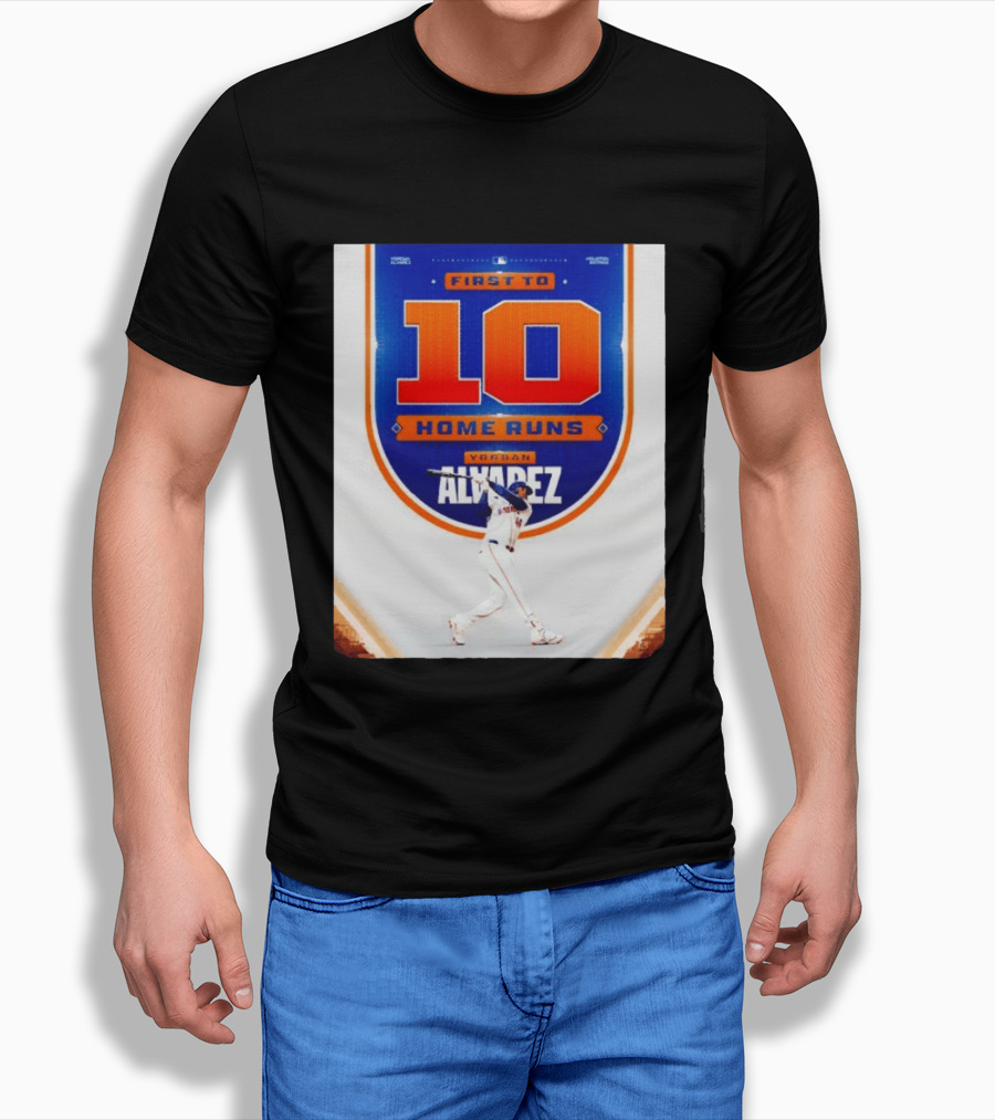 Yordan Alvarez First To 10 Home Runs Houston Astros MLB T-Shirt
