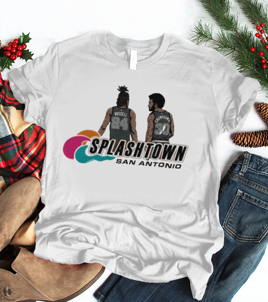 Splashtown San Antonio Devin Vassell 24 Julian Champagnie 30 T-Shirt