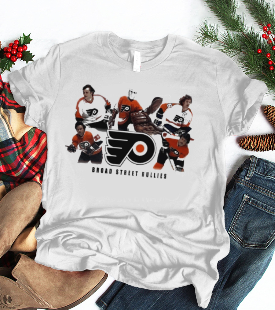 Philadelphia Flyers Broad Street Bullies Flyers Logo Hockey Legends T-Shirt