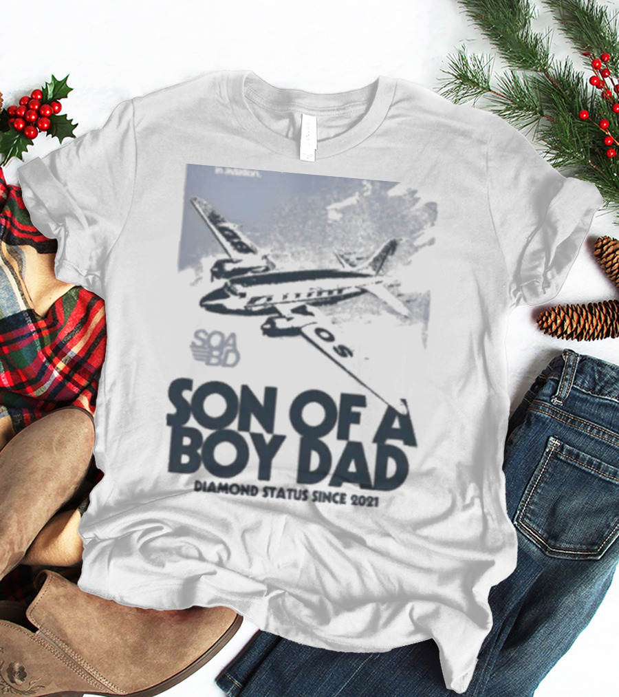 Son Of A Boy Dad Airline Pocket T-Shirt
