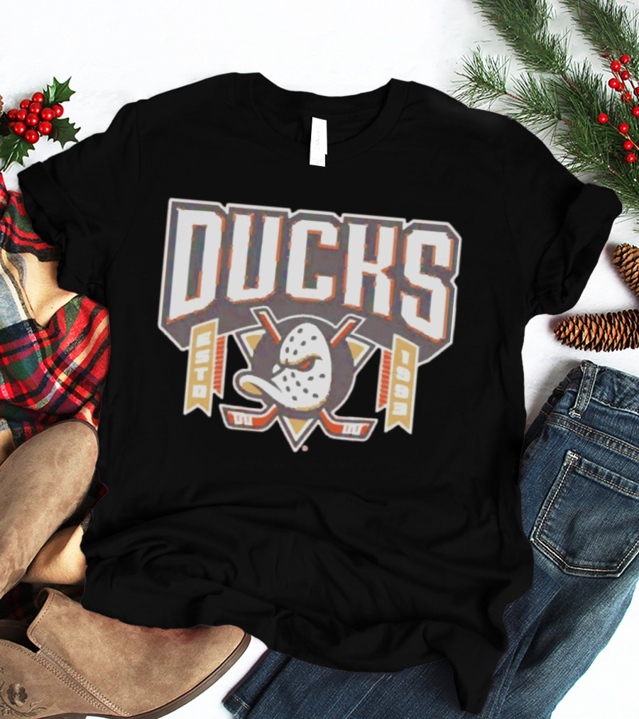 Raise The Banners Anaheim Ducks Est 1993 Retro Hockey T-Shirt