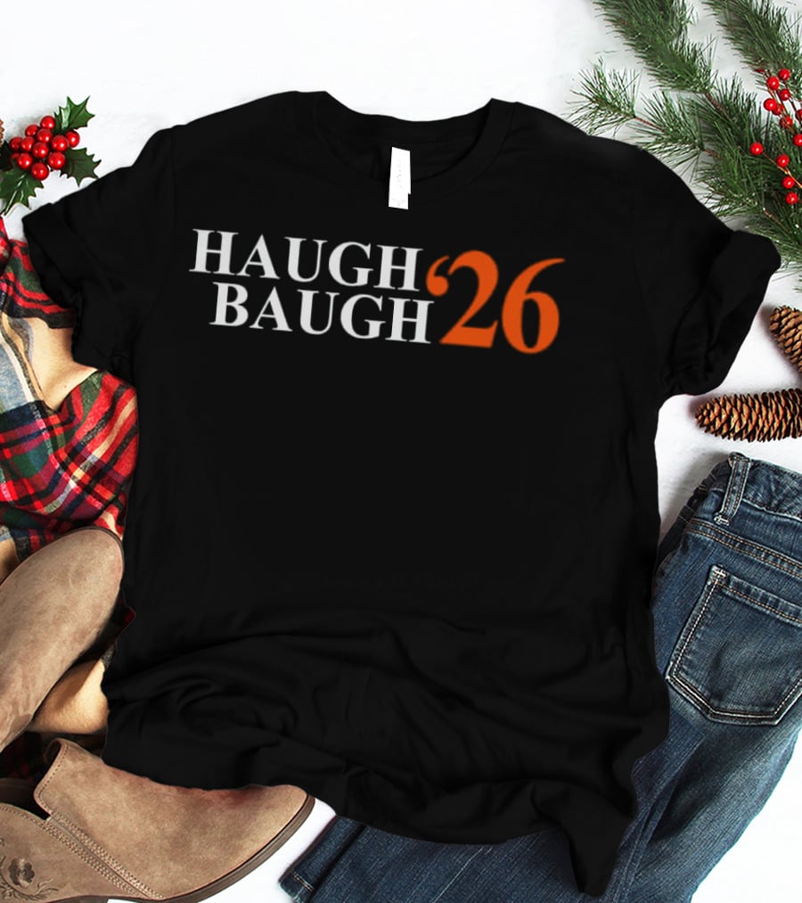 Haugh Baugh 26 Bold White Orange T-Shirt