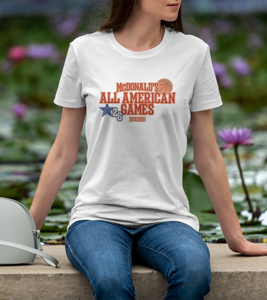 McDonald's All American Games 2026 Basketball Star Est 1977 T-Shirt