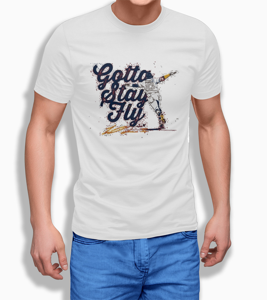 Gotta Stay Fly Michael Harris II Baseball Sliding Action T-Shirt