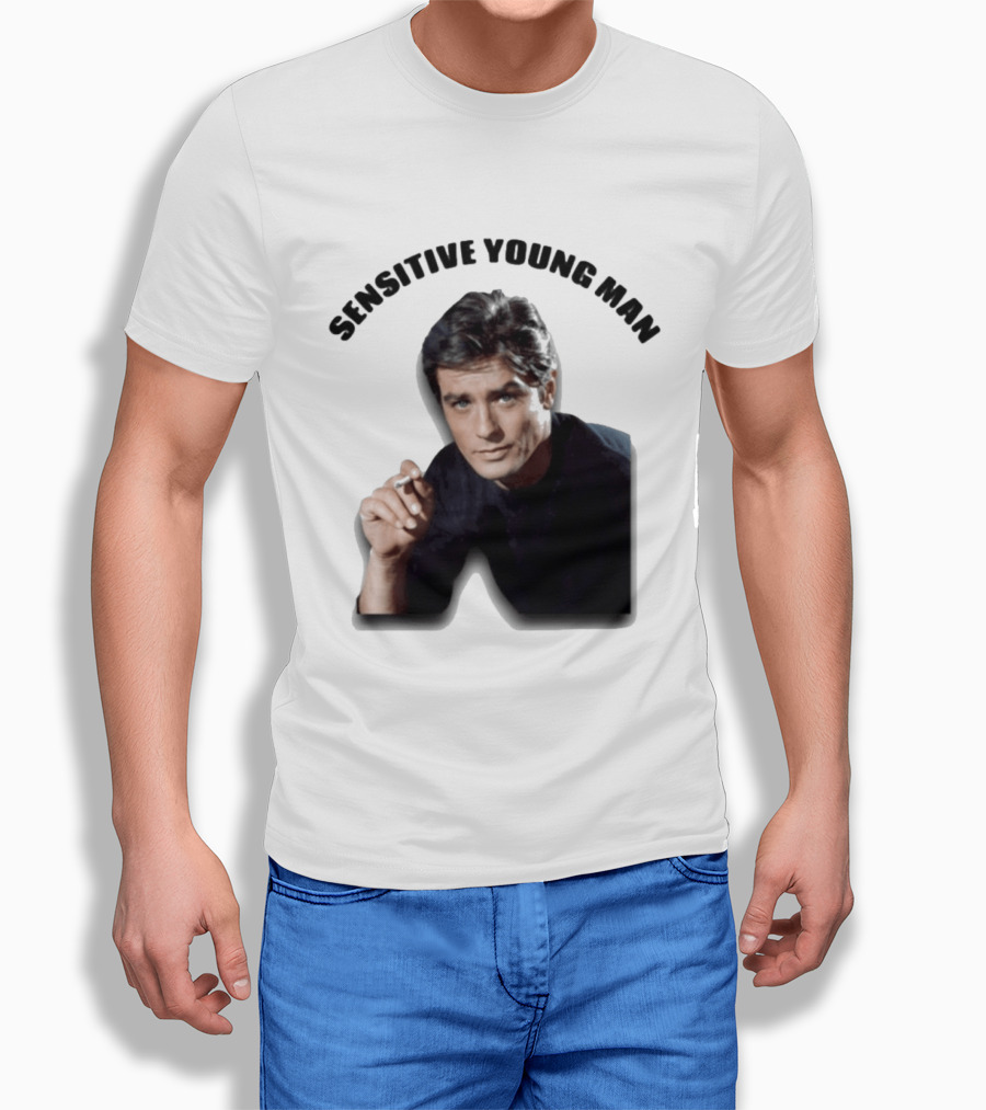Sensitive Young Man Iconic Actor Cigarette T-Shirt