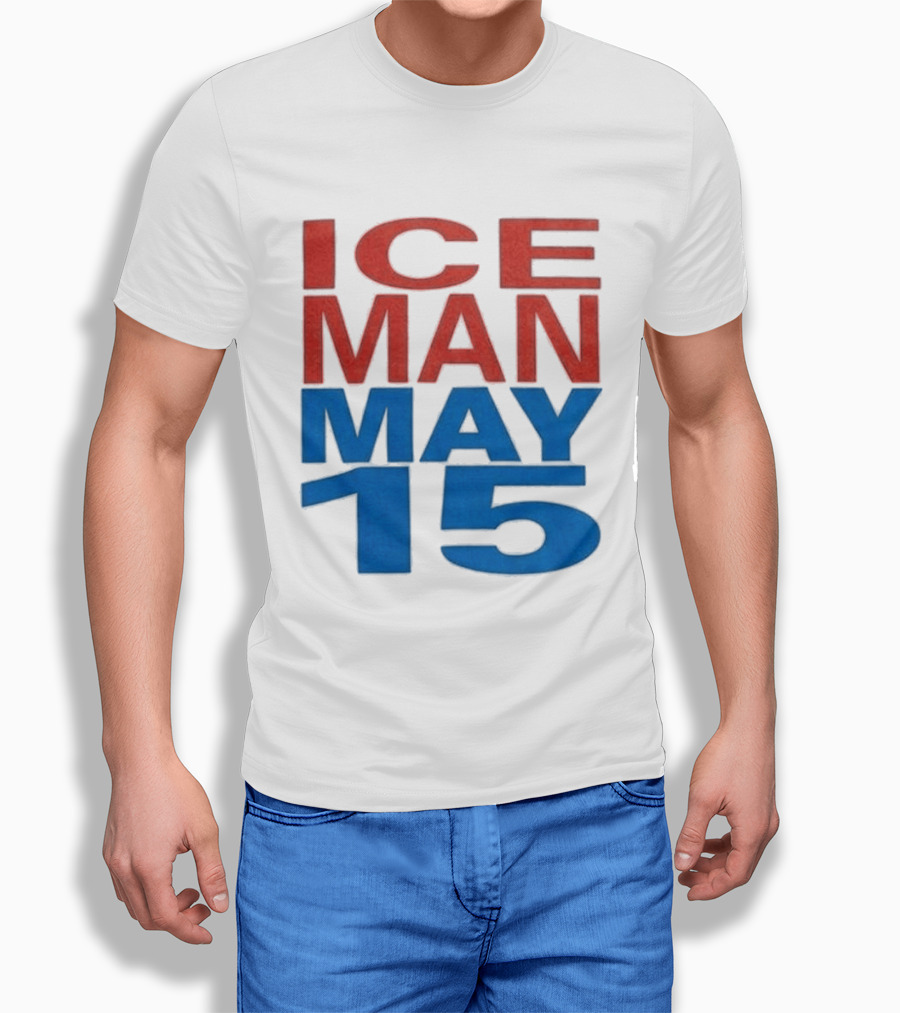 Iceman May 15 Bold Red Blue T-Shirt