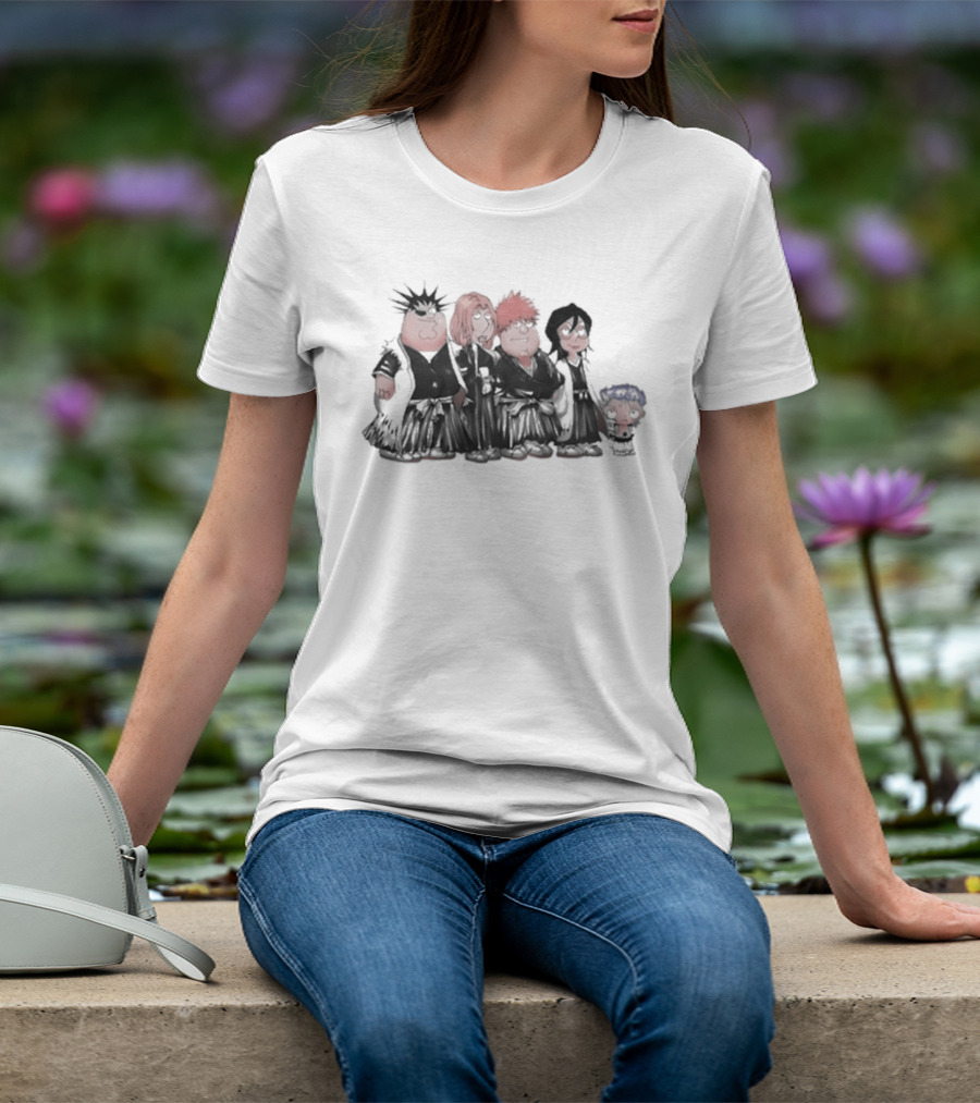 Family Guy Bleach Soul Reapers Crossover Characters T-Shirt